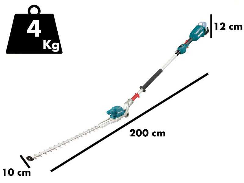 Makita DUN500 - Taille-haie &agrave; batterie sur perche &agrave; batterie 18V/3Ah