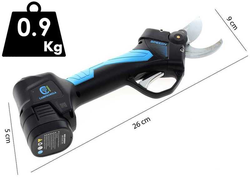 S&eacute;cateur &eacute;lectrique de taille SPEEDY Campagnola - 2 batteries de 2 Ah