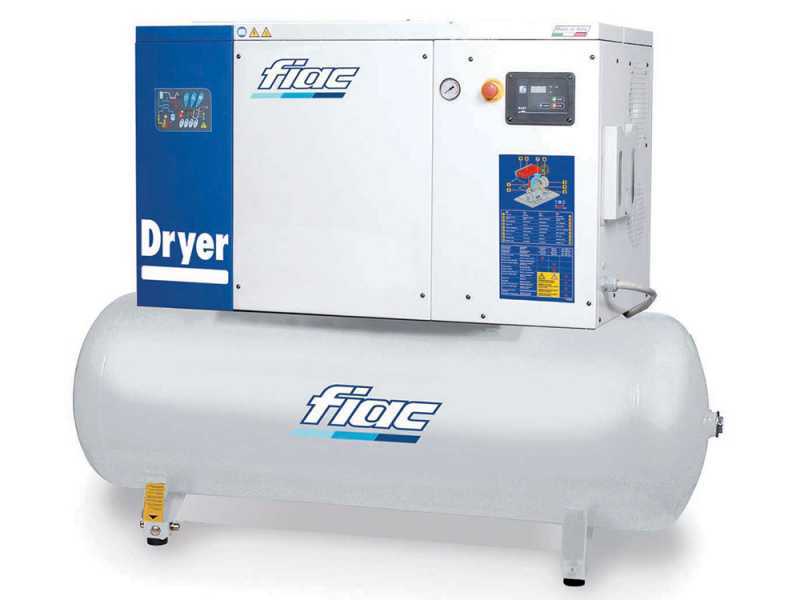 Compresseur rotatif &agrave; vis Fiac NEW SILVER D 10/300 - S&eacute;cheur d'air int&eacute;gr&eacute;