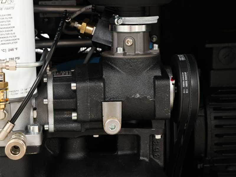 Fiac New Silver D 10/300 - Compresseur rotatif triphas&eacute; &agrave; vis silencieux - S&eacute;cheur d'air int&eacute;gr&eacute; - Moteur 10 CV