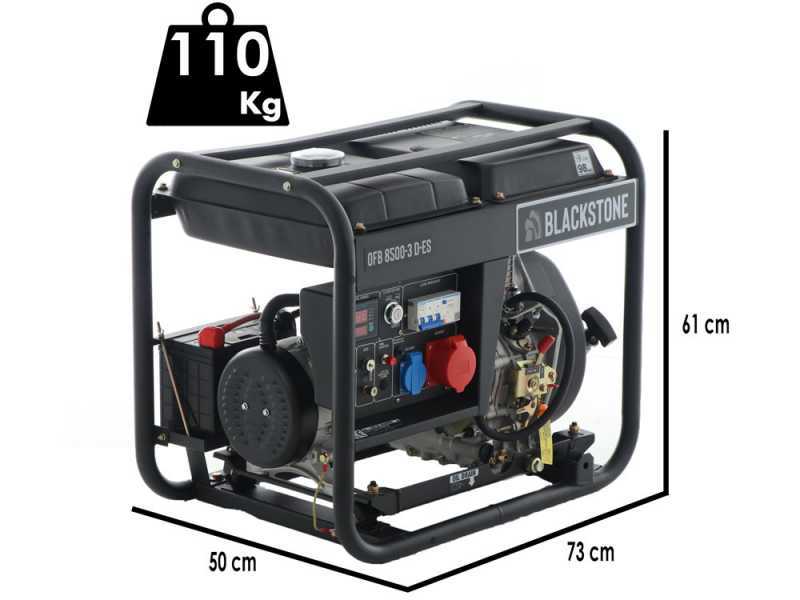 BlackStone OFB 8500-3 D-ES FP - Groupe &eacute;lectrog&egrave;ne diesel FullPower - 6.4 kw - Cadran ATS triphas&eacute; inclus