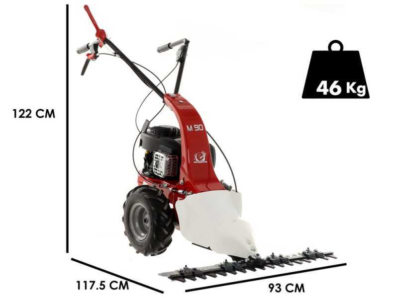 Motofaucheuse tract&eacute;e thermique Eurosystems M90 moteur essence B&amp;S 450 E