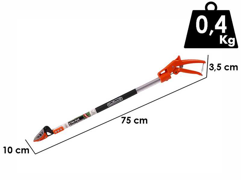 GeoTech FP-80 - Coupe-branches sur perche fixe avec syst&egrave;me coupe-maintien