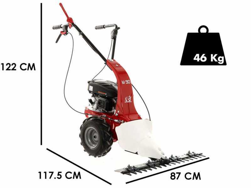 Motofaucheuse M90 Eurosystems tract&eacute;e avec moteur  Loncin 123