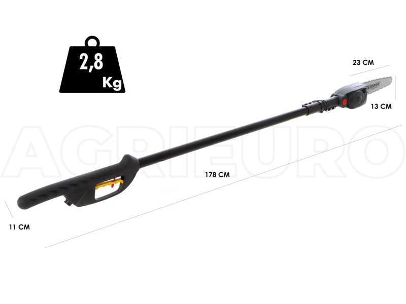 Zanon Rino AL 200 - &Eacute;lagueuse sur perche t&eacute;lescopique - SANS BATTERIE NI CHARGEUR