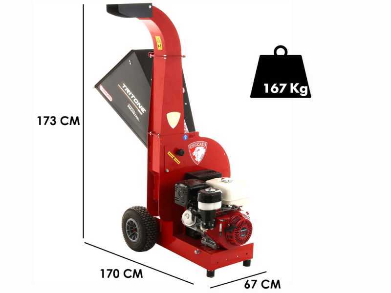 Ceccato Tritone BIG - Broyeur de branches thermique - Moteur Honda GX390