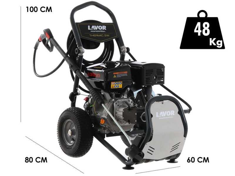 Lavor Thermic 2W 13L - Nettoyeur haute pression thermique professionnel - 310 Bar - Moteur Loncin G390F - 13 CV