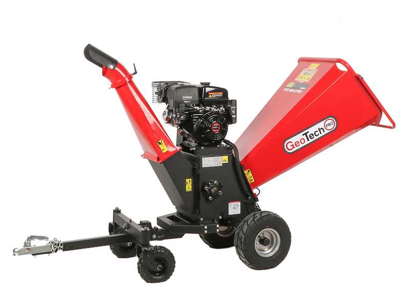 GeoTech Pro PCS 160LE PRO - Broyeur de branches thermique professionnel - Moteur Loncin G420FD