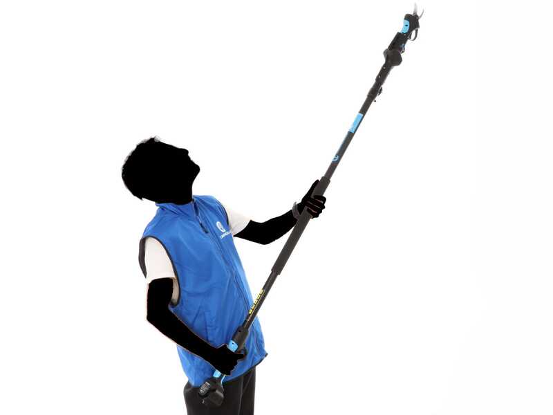 Campagnola Stark XL - S&eacute;cateur &eacute;lectrique de taille sur perche 230 cm - 21.6V 2.5Ah - 3x 21,6V 2,5 Ah - Diam&egrave;tre de coupe 40 mm