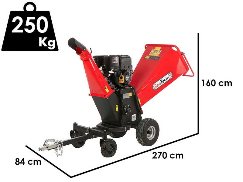 GeoTech-Pro PCS 160 BSE PRO - Broyeur thermique professionnel - Moteur B&amp;S XR2100