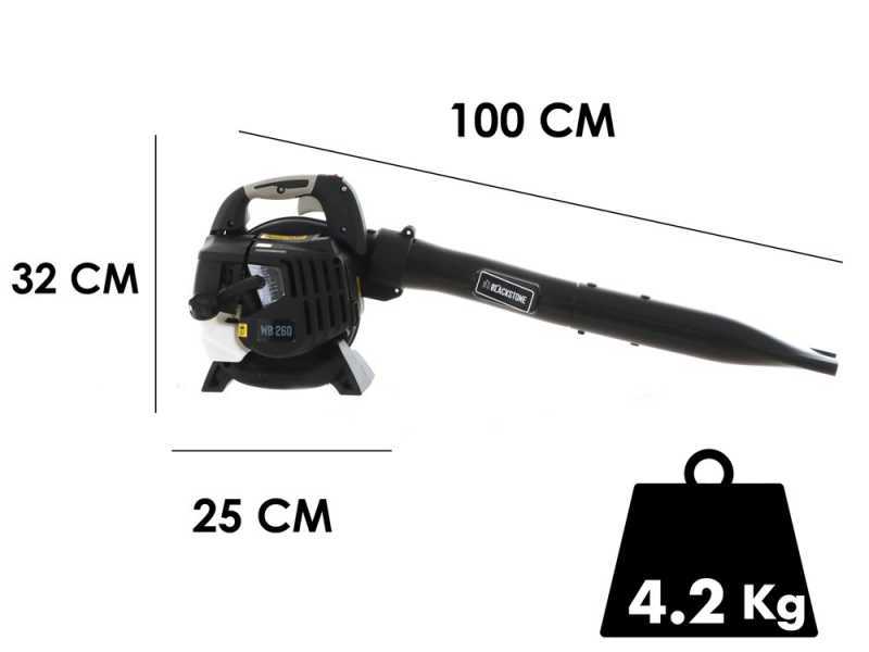 BlackStone WB260 - Souffleur de feuilles thermique avec moteur 2 temps