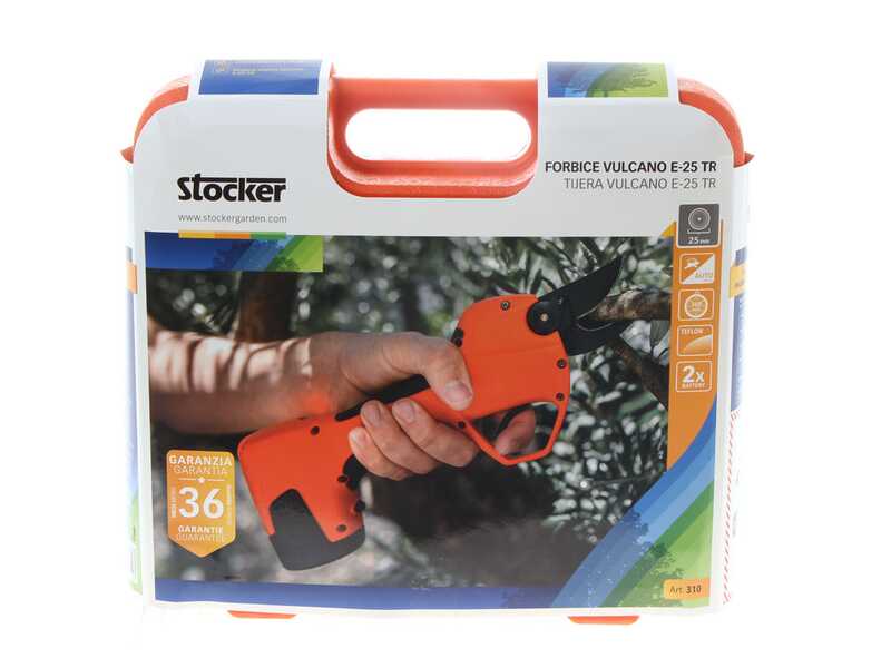 S&eacute;cateur &eacute;lectrique de taille Stocker Vulcano E-25 TR 14.4 V - Diam&egrave;tre de coupe 25 mm