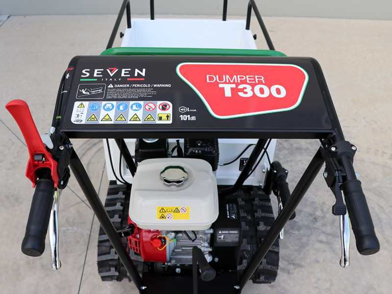 Brouette &agrave; chenilles Seven Italy T300 GX - benne extensible - capacit&eacute; de charge 300 kg