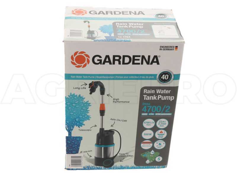 Pompe immerg&eacute;e Gardena 4700/2 Inox pour eaux claires - 550W