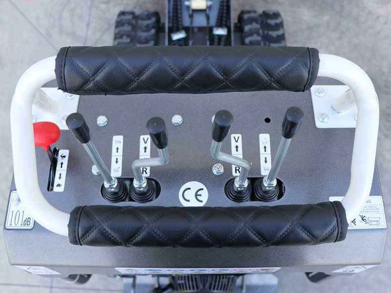 Blackstone TB-PRO 5500 DLT-Hydro - Brouette &agrave; chenilles avec benne dumper hydraulique 500 Kg - Transmission hydrostatique