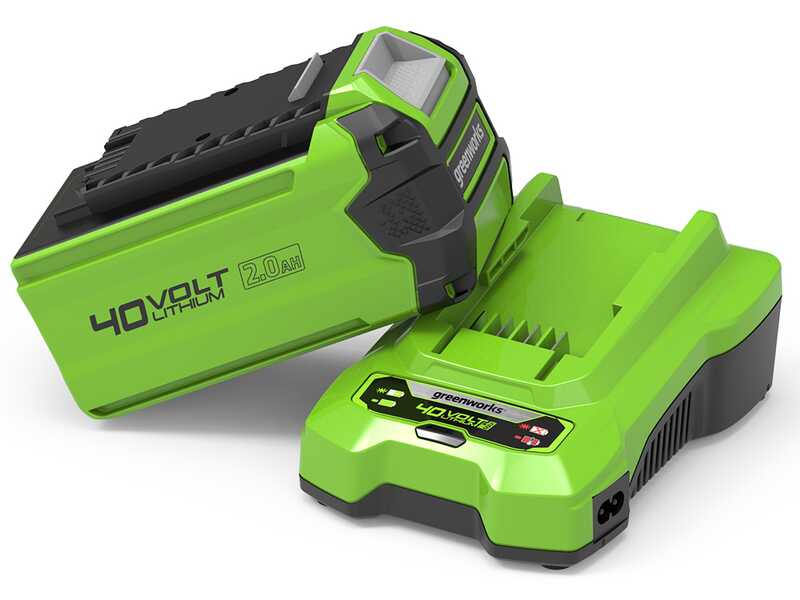 Starter kit Greenworks Batterie 40V 2Ah  + Chargeur