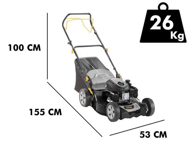Tondeuse &agrave; gazon tract&eacute;e Alpina AL5 46 SA avec moteur essence ST 140 de 139 cc