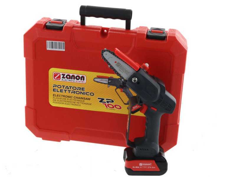 &Eacute;lagueuse &eacute;lectrique &agrave; batterie Zanon ZP 100 - Lame de 75mm- 2 batteries incluses