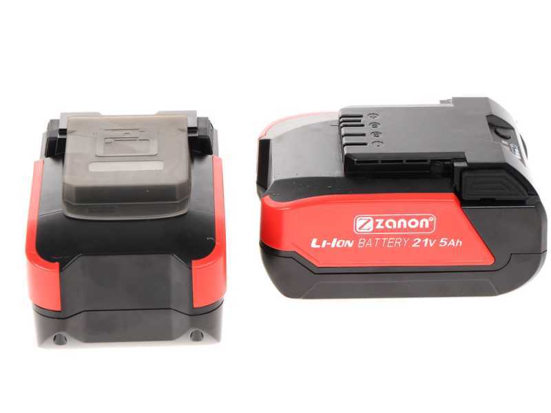 &Eacute;lagueuse &eacute;lectrique &agrave; batterie Zanon ZP 100 - Lame de 75mm- 2 batteries incluses