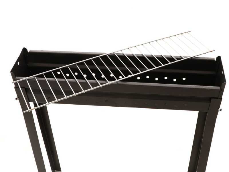 Seven Italy BBQ-80 Classic - Grille pour brochettes &agrave; charbon - 80x15&nbsp;cm