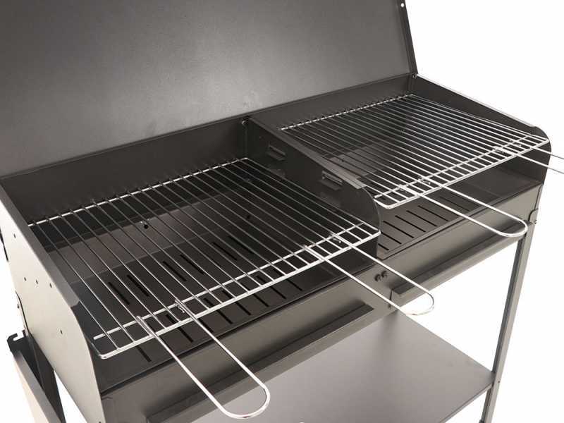 Seven Italy Vanessa 2G - Barbecue &agrave; charbon en fer artisanal - 2x 47,5x37&nbsp;cm