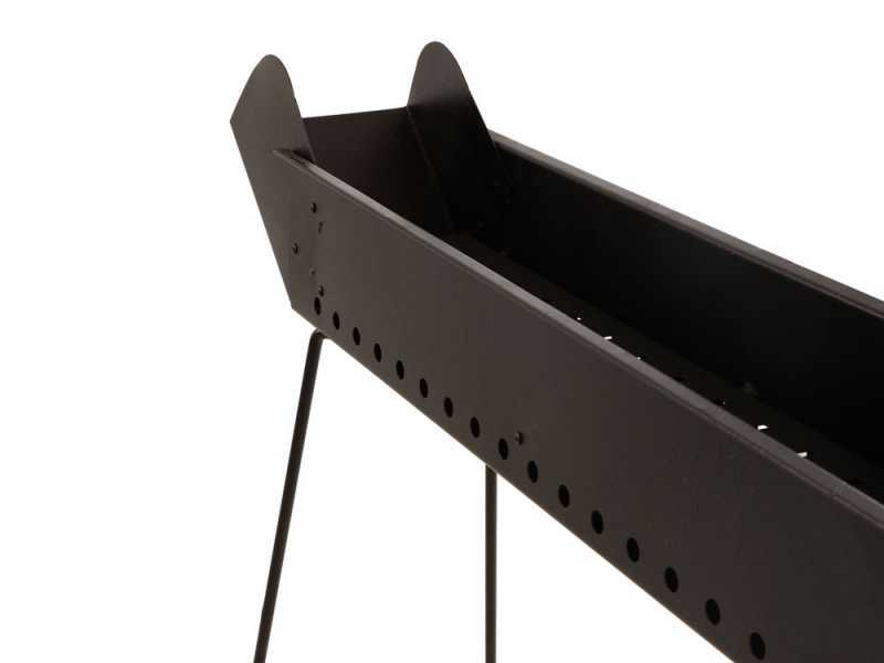 Mille BBQ-60 Go - Barbecue sp&eacute;cial pour brochettes &agrave; charbon - 60x14&nbsp;cm