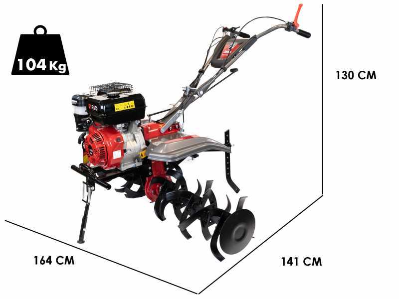 Motobineuse Italian Power RG6.5-130 avec moteur thermique de 389 cm3 - fraide de 141 cm