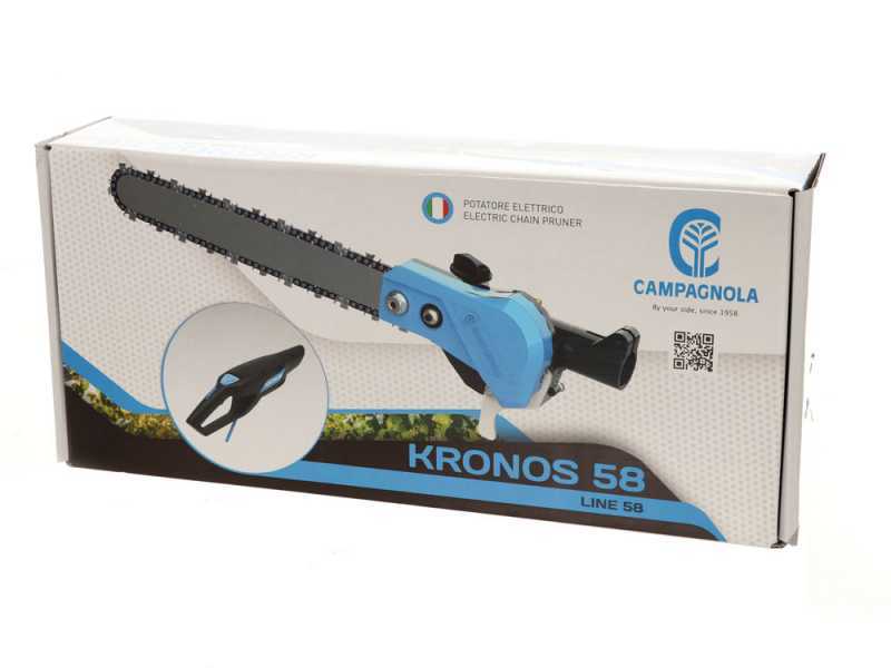 Perche &eacute;lagueuse Campagnola Kronos perche fixe en carbone de 60 cm - Line 58 - Batterie Li-ion 700 de 14 Ah