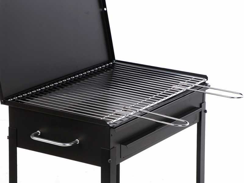 Seven Italy Stromboli Medium - Barbecue &agrave; charbon en fer artisanal - 47,5x37&nbsp;cm