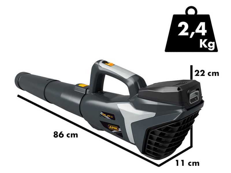 Souffleur axial &agrave; batterie Alpina ABL 20 LI - avec batterie de 4 Ah/40V