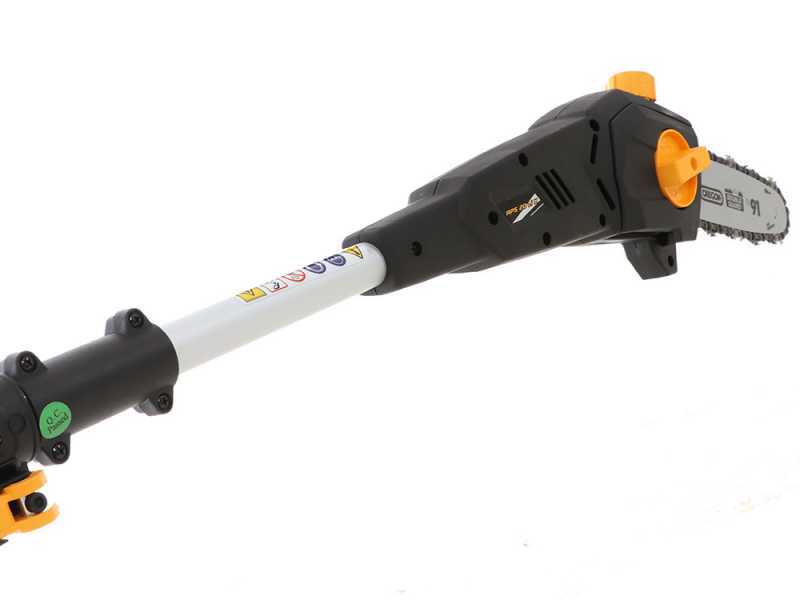 Alpina AMT 20 Li - &Eacute;lagueuse sur perche t&eacute;lescopique &agrave; batterie multifonction - batterie 20V 4Ah