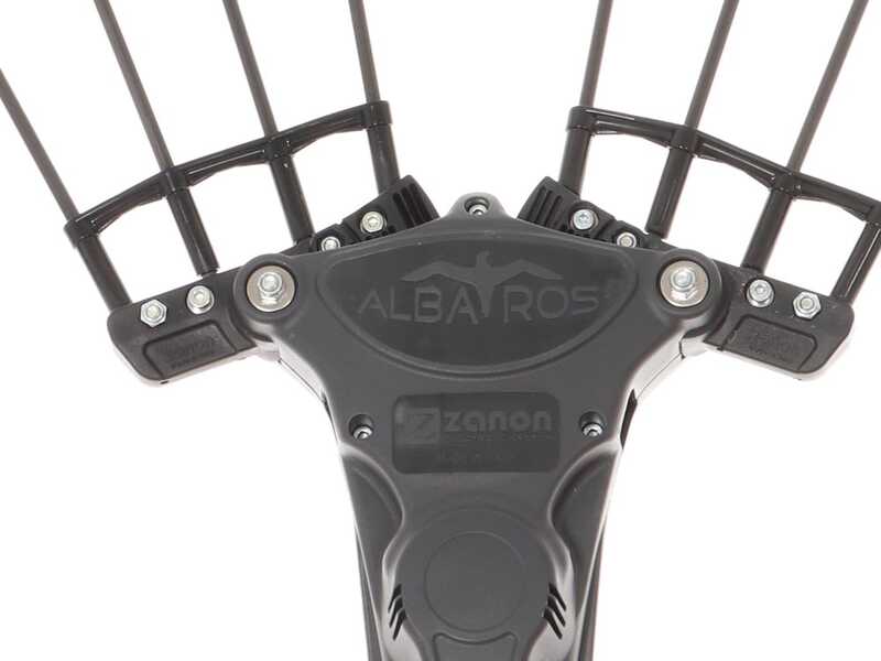 Zanon Albatros AL300 - Peigne vibreur &eacute;lectrique &agrave; batterie au lithium - Perche t&eacute;lescopique 210 - 340cm - 50,4 15.9 Ah