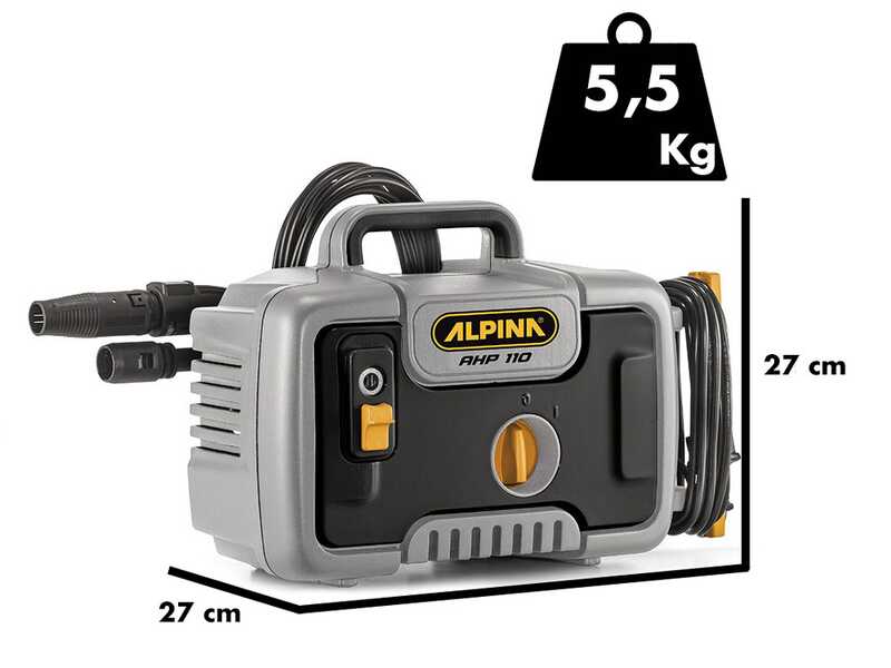 Alpina AHP 110 - Nettoyeur haute pression &agrave; froid portatif et compact - 110 bar max - 390 l/h