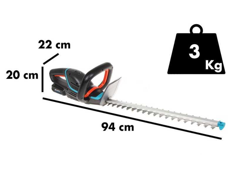 Gardena ComfortCut P4A - Taille-haie &agrave; batterie au lithium avec lame de 50 cm - SANS BATTERIE NI CHARGEUR