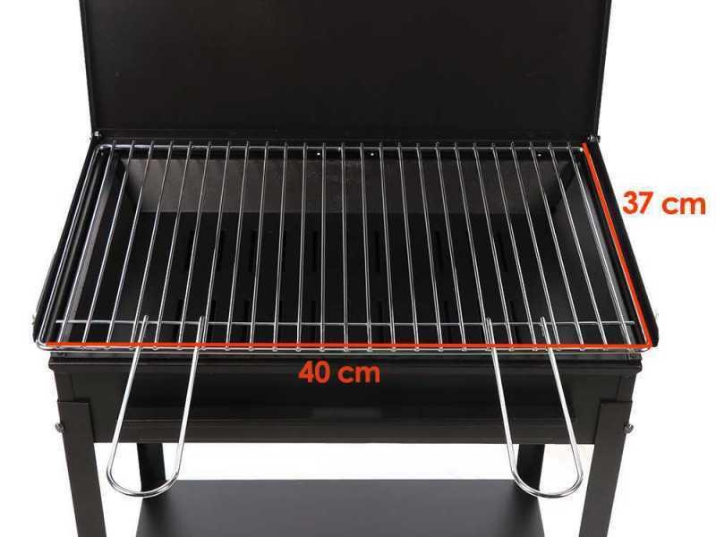 Seven Italy Stromboli Small - Barbecue &agrave; charbon en fer artisanal - 40x28&nbsp;cm