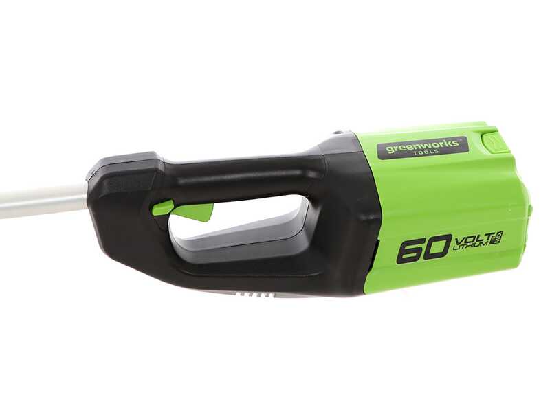 Greenworks GD60PS - &Eacute;lagueuse sur perche &agrave; batterie Greenworks GD60PS 60V - &Agrave; dos sur perche t&eacute;lescopique - SANS BATTERIE NI CHARGEUR