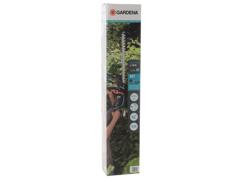 Gardena THS 42/18V P4 - Taille-haie &eacute;lectrique sur perche t&eacute;lescopique - Batterie au lithium 18V/2,5Ah