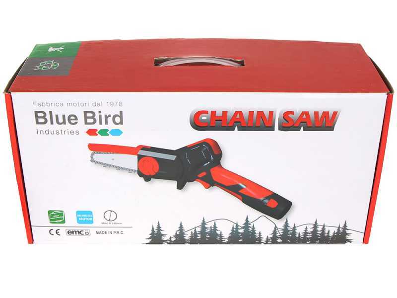 &Eacute;lagueuse sur batterie Blue Bird CS 22-04 - 2 Batteries de 12.6V 2.5Ah - Capacit&eacute; de coupe 100mm
