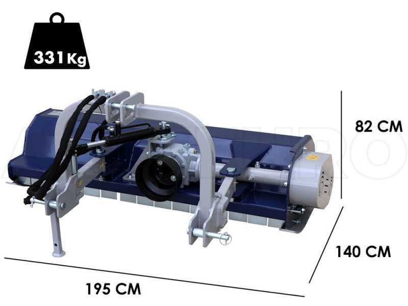 BullMach MAIA 175 SH - Broyeur sur tracteur - S&eacute;rie m&eacute;dium - &Agrave; d&eacute;port hydraulique