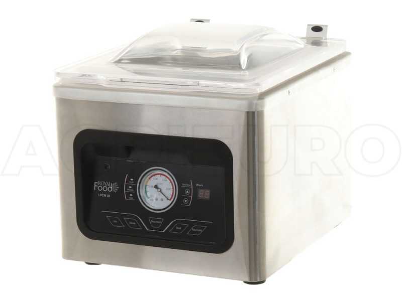 Machine sous-vide &agrave; cloche RoyalFood i-VCM 30 en Acier Inox