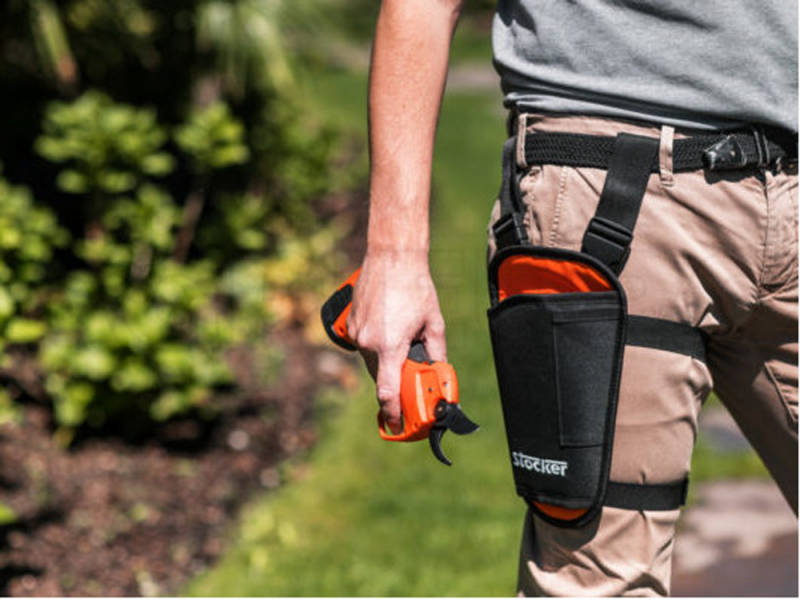 Housse Ceinture Sécateur Électrique Bostar – Sac Réglable + 2 Poches – Nylon Résistant Jardinage
