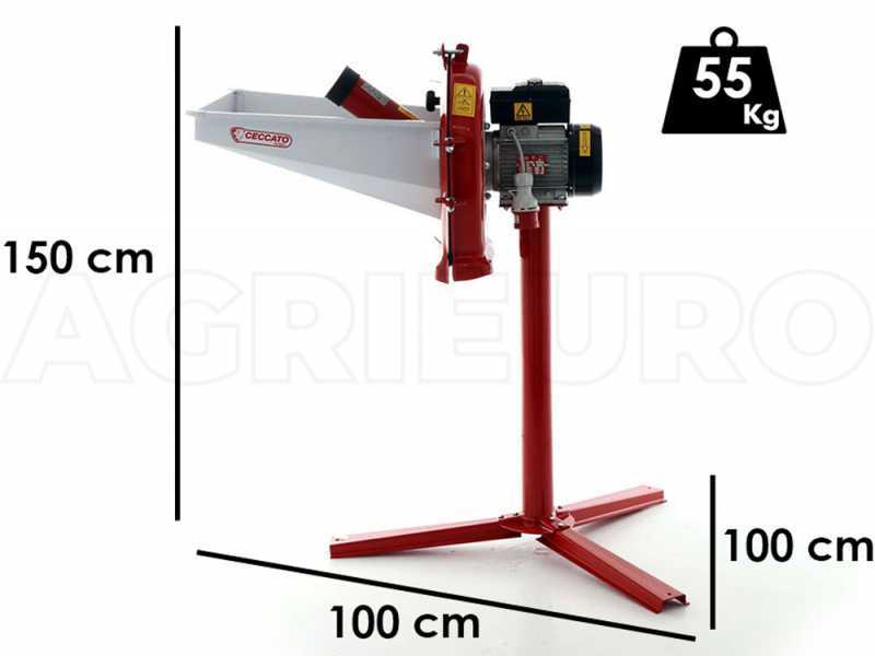 Moulin &eacute;lectrique professionnel Ceccato M 4 avec tr&eacute;mie Triphas&eacute; - moulin &agrave; c&eacute;r&eacute;ales