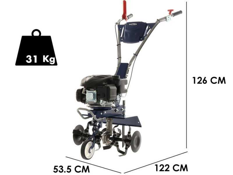 Motobineuse BullMach FLORA 40 avec moteur &agrave; essence Loncin 4 temps 139 cm3