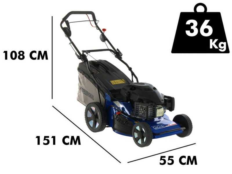 Tondeuse thermique &agrave; gazon tract&eacute;e Ma.ri.na Systems YLM 354 S BBC - Coupe 52cm - moteur Yamaha MA190 - 4 en 1