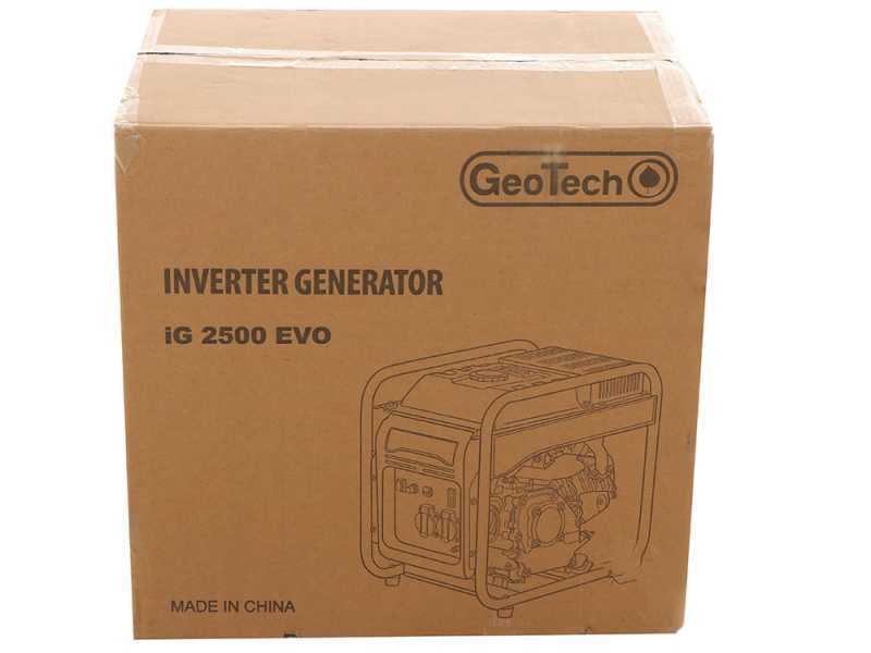 Geotech iG 2500 EVO - Groupe &eacute;lectrog&egrave;ne &agrave; inverter 2.5 kW monophas&eacute; - Moteur 6.5 CV