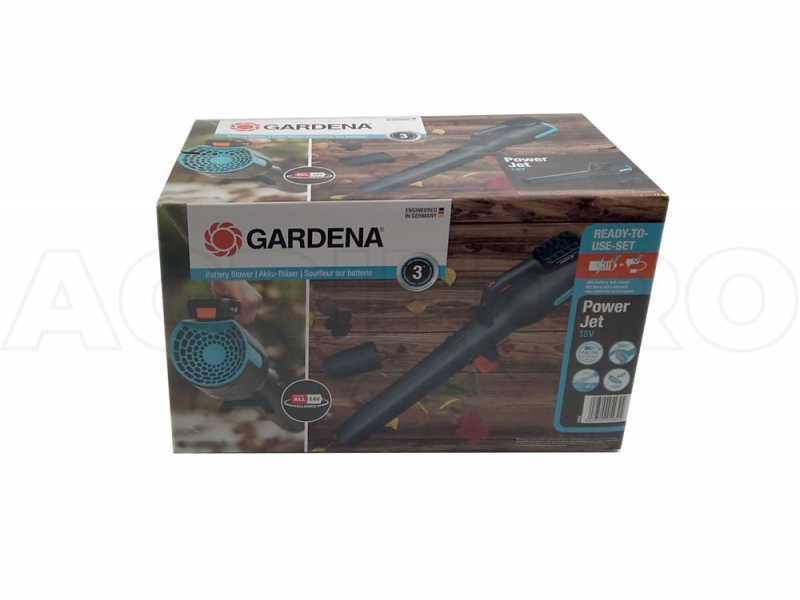 Souffleur &agrave; feuilles Gardena PowerJet 18V P4A - Batterie 18V 2,5 Ah