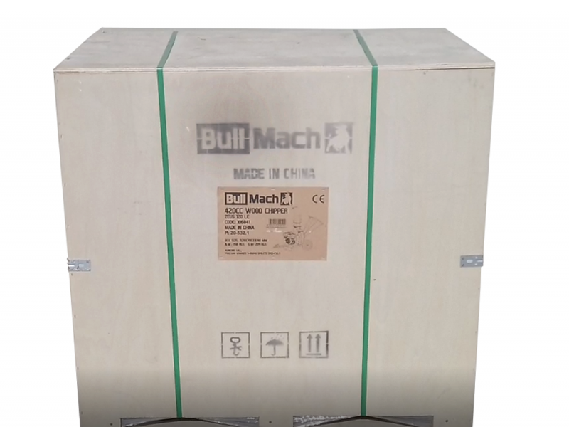 BullMach ZEUS 120 LE - Broyeur thermique professionnel  - Moteur &agrave; essence 15 CV avec d&eacute;marrage &eacute;lectrique