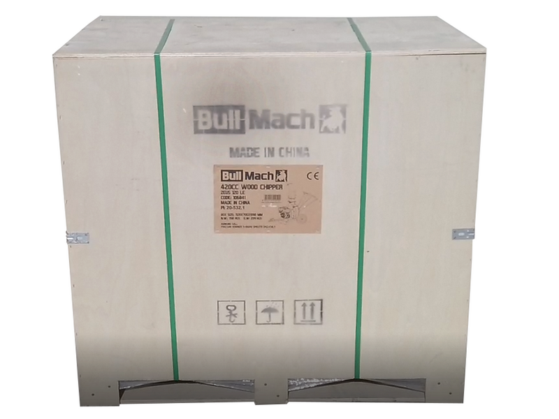BullMach ZEUS 120 BSE - Häcksler Benzin professionell - Motor B&amp;S XR2100 15.5CV mit d&eacute;marrage &eacute;lectrique
