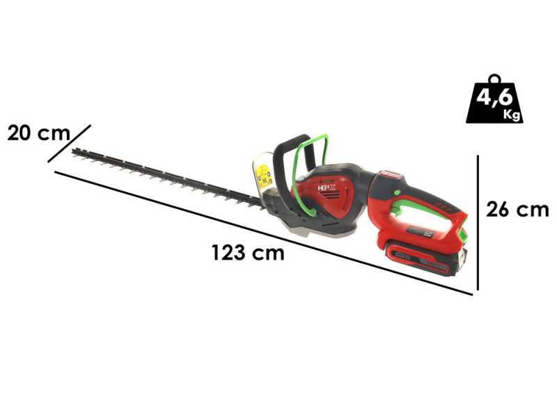 Taille-haies &agrave; batterie HENX H36XZA24-G - Lame de 61 cm - SANS CHARGEUR NI BATTERIE