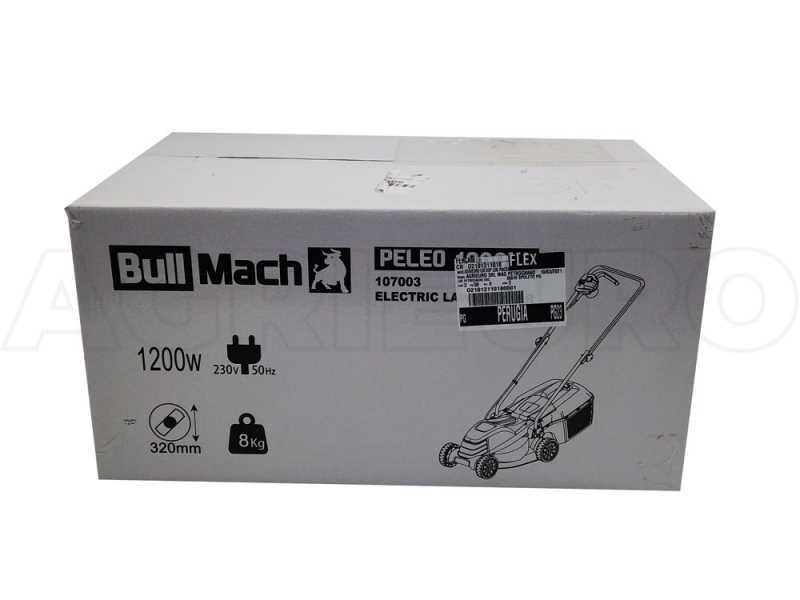 BullMach PELEO 1200 - Tondeuse &agrave; gazon &eacute;lectrique - 1200W - Coupe de 32&nbsp;cm